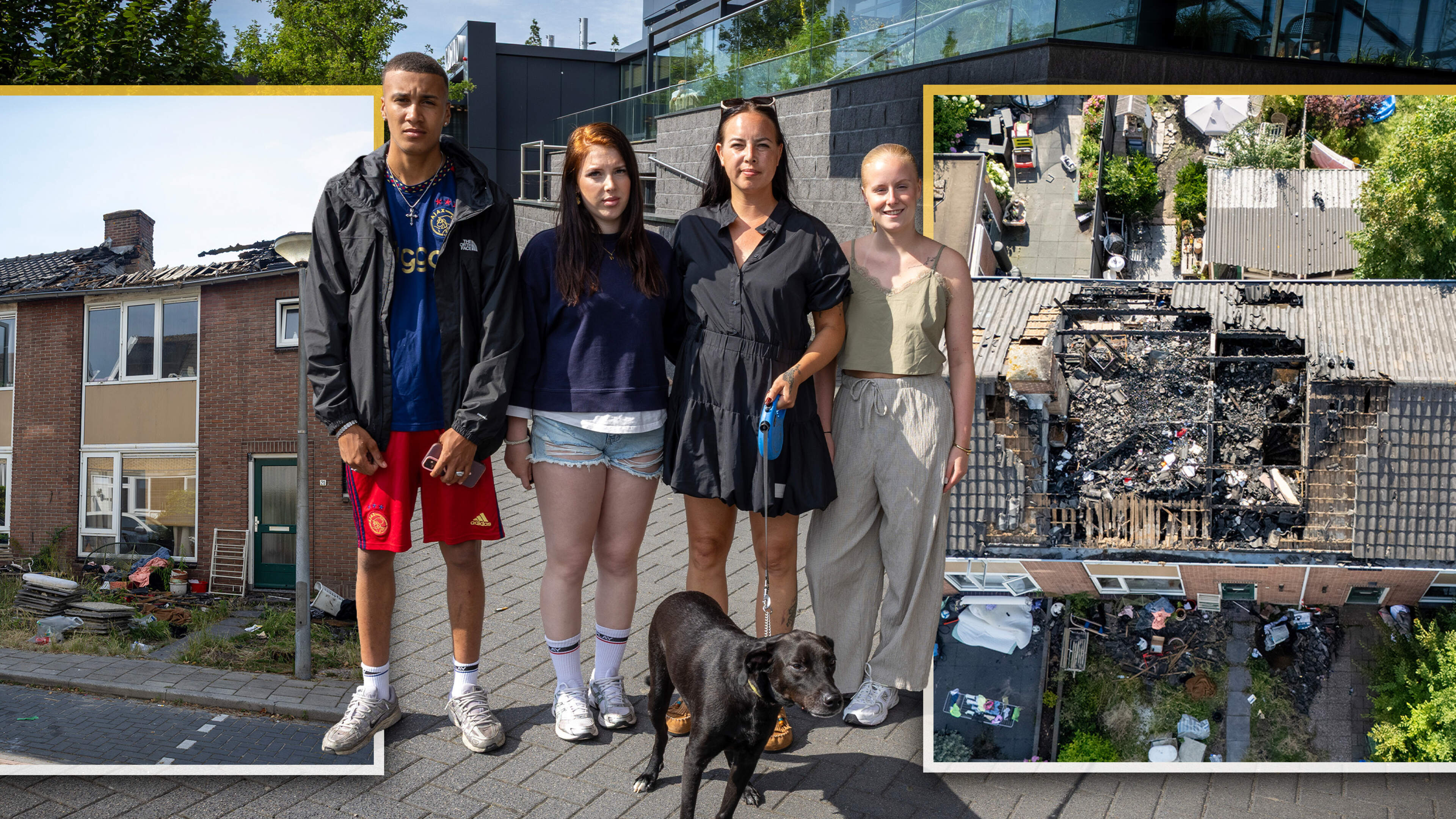 Woning alleenstaande moeder Michelle (35) verwoest na blikseminslag: ’Alle dierbare spullen zijn verloren gegaan’